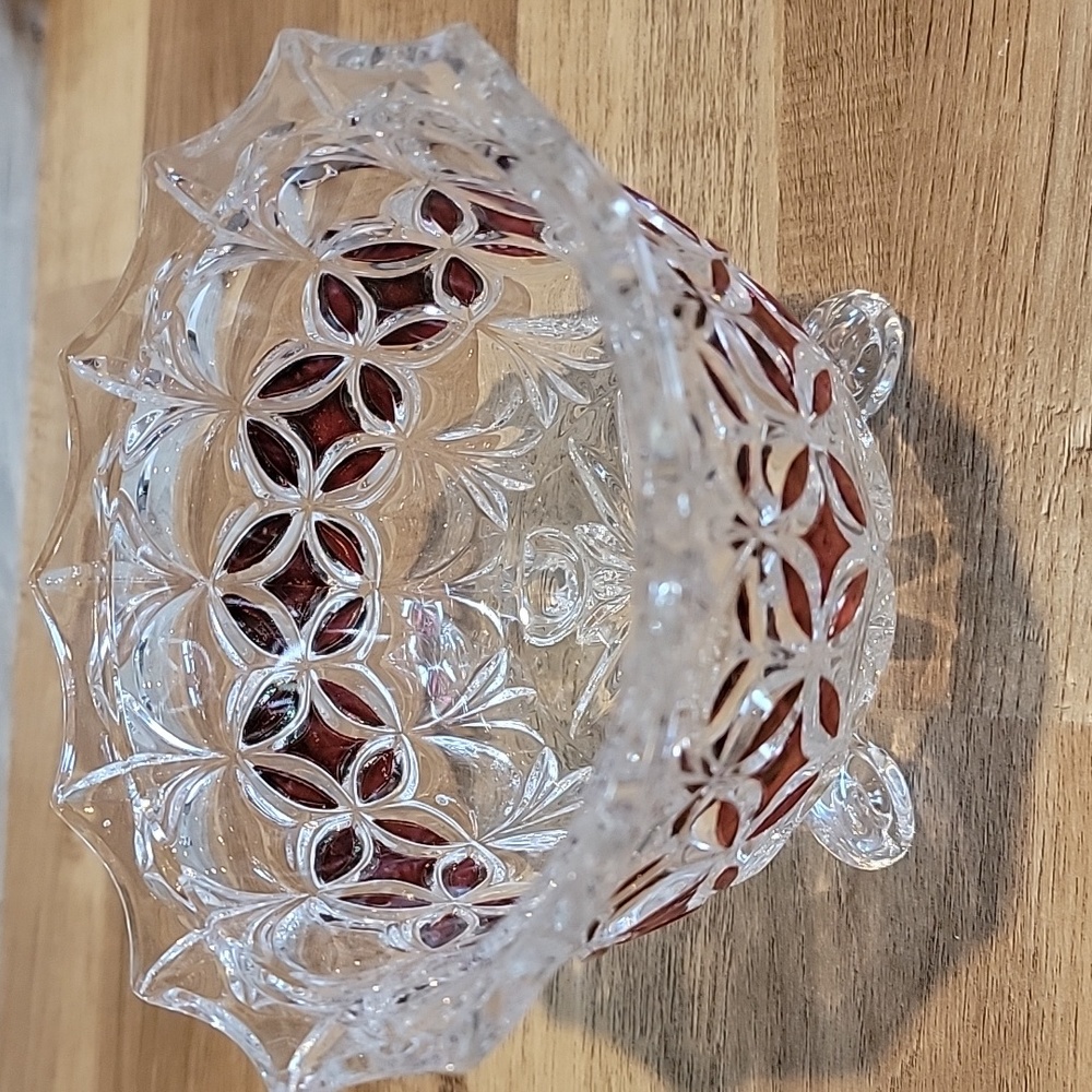🍃 Cut glass Bowl candy dish
